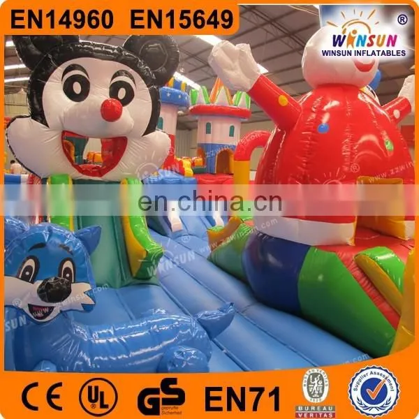 2015 Hot Selling 0.55mm PVC Giant Cartoon Inflatable Children Games for Sale photo-4