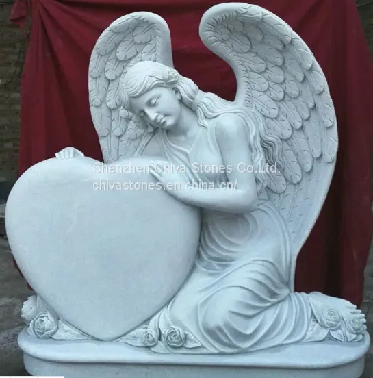 Graveside Angel Cameo Granite monument Memorial Granite headstone Granite tombstone book shape tombstone