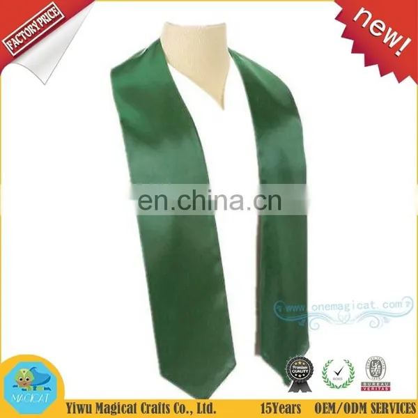 Satin Graduation Sash Scarf With Print Logo