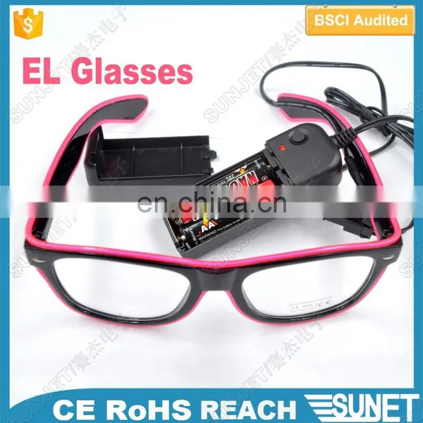 Hot Sale Multicolor Bright LED Glasses Festival LED Glow EL Glasses photo-5
