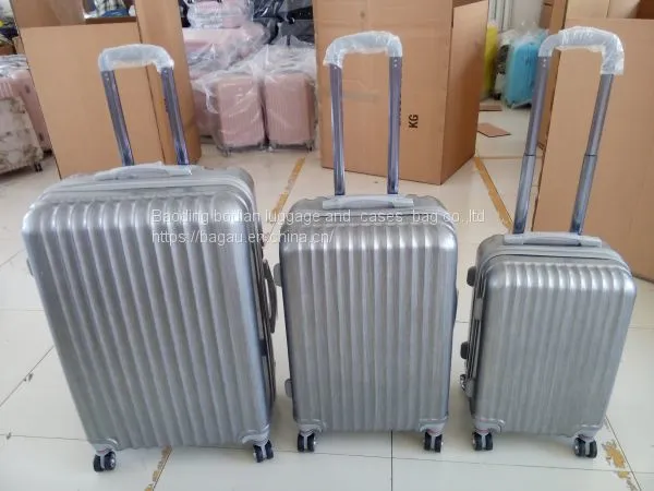 Factory Price PC Luggage Set Zipper Type Travel Bag Aluminum Trolley Travel Case photo-5