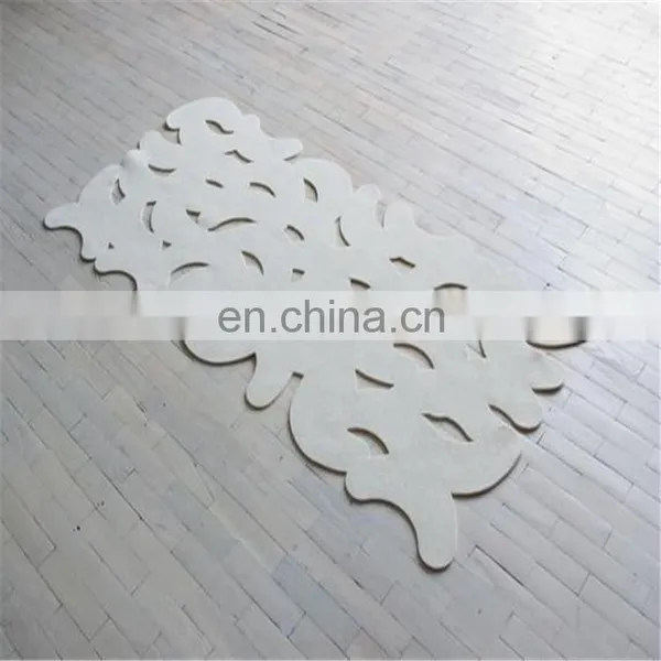Hot Selling Rectangle Contemporary Geometric Fashion Design Felt Area Rug photo-3