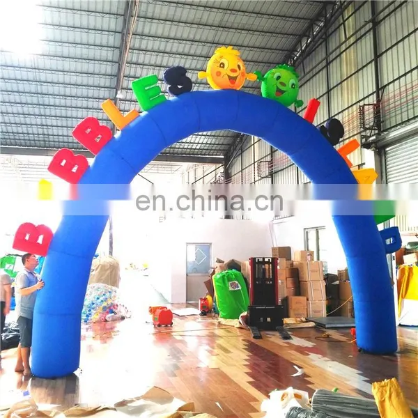 Colorful Inflatable Welcoming Entrance Letter Semicircle Arch For Event photo-3