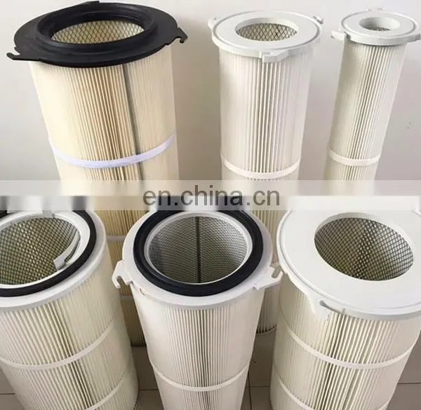 Industrial Air Filter Dust Collector Antistatic Coating Round Air Filter Cartridge photo-3