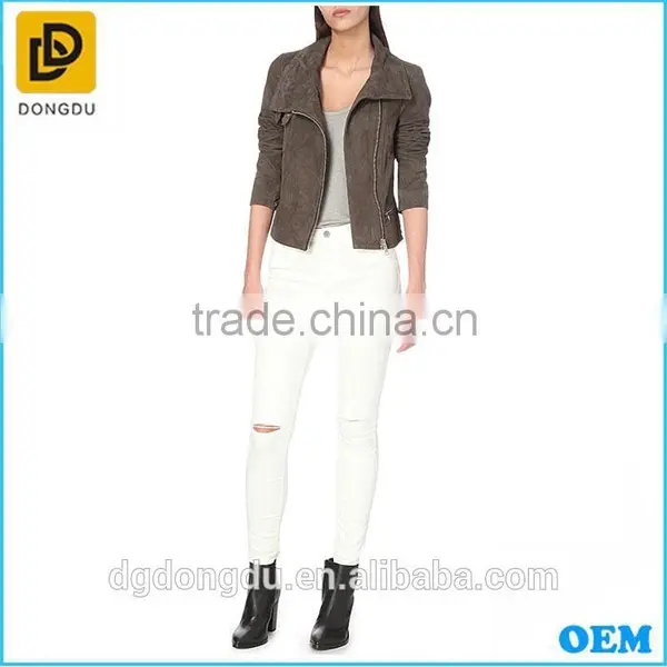 New Fashion Suede Girls Biker Jackets Wholesale photo-3