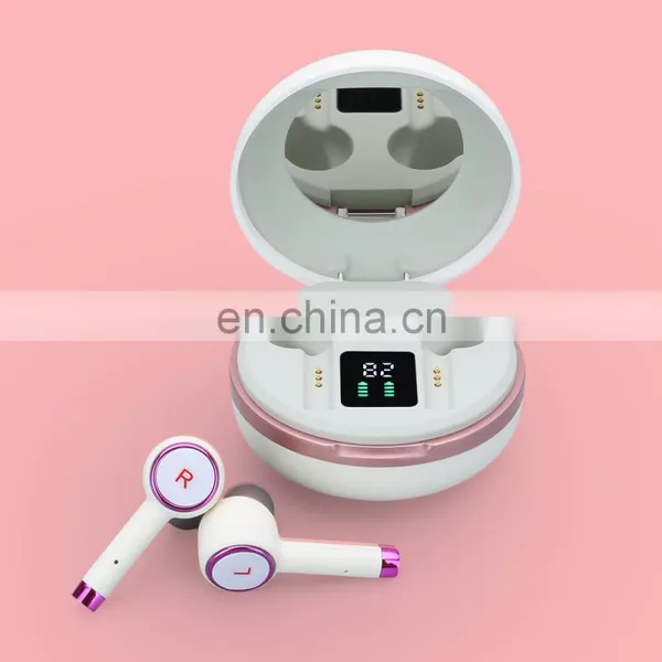 Беспроводные наушники Bluetooth TWS с зарядным футляром, наушники с фонарем и зеркалом для iOS и Android photo-2