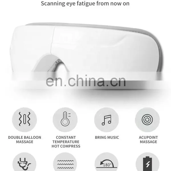 Acupuncture Wireless Sonic Eye Mask Massager Heated Device Vibration Eye Care Massage photo-6