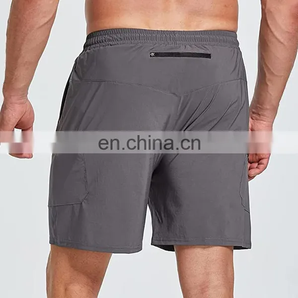 Custom High Quality Cheap Nylon Plus Size Men's Solid Color Running Shorts 2021 photo-2