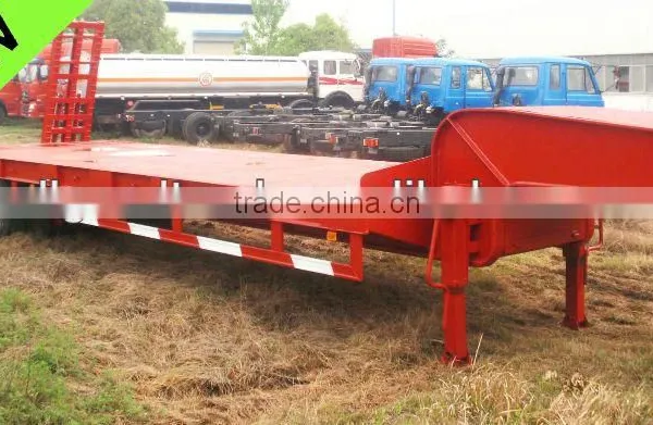 Red 2 Axles Trailer Semi Trailer Trailer 0086-13635733504