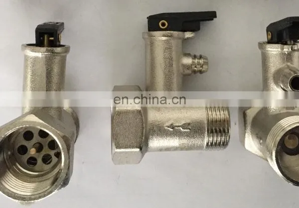 Electric and Solar Water Heater Brass Safety Valve 3/4