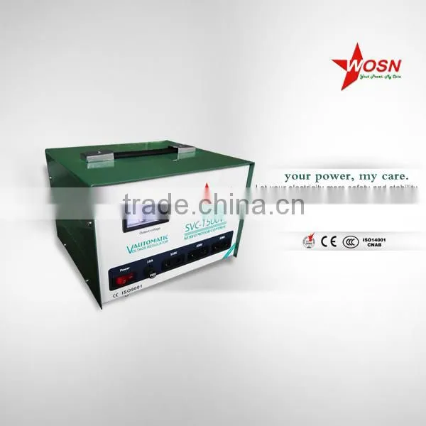 150-250V Input Voltage Regulator to 220V 110V 1500W Servo Voltage Stabilizator