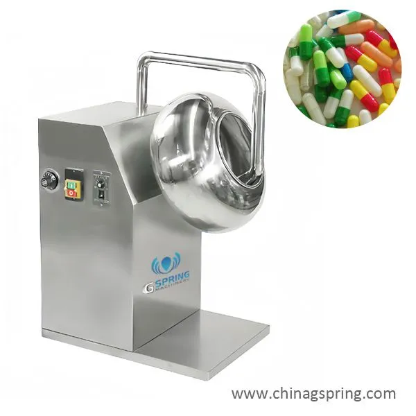 High Efficiency Pill Polishing Machine Tablet Capsule Polisher for Pharmaceutical Industry GMP Standard