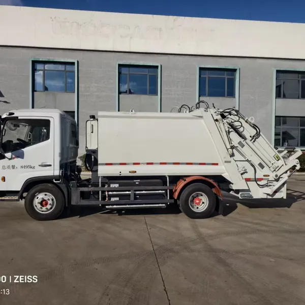 ZTY5080， Compressed Garbage Truck, Automatic Unloading, photo-2