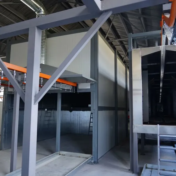 Custom Size Semi-Automatic Powder Coating Line for Fan Motor Pump Motor Parts photo-3