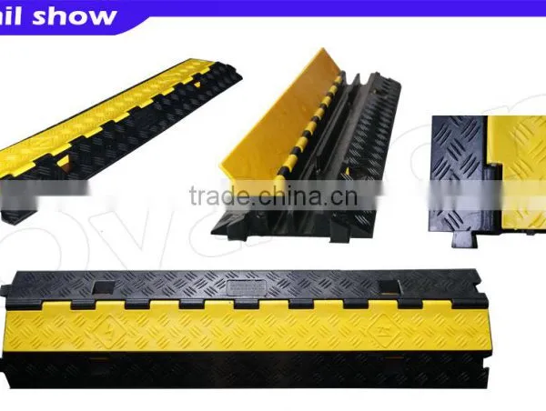 Stage Cable Protector/2 Channels PVC Cable Ramp/high Quality Cable Protector/original Plastic Cable Bank photo-4