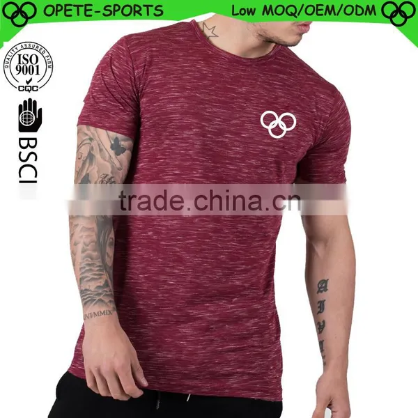 Dri Fit t Shirts--Dri Fit Shirts Wholesale OEM Type Men's Sport Shirts Dry Fit T-shirts Fitness t Shirts Dry Fit for Men photo-3