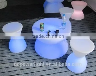 PE Plastic Bar Table With LED Lights and Remote 6040D photo-6