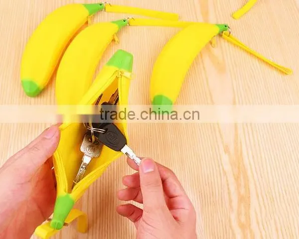 Banana Shaped Silicone Coin Walle/travel Wallet/slim Wallet photo-5