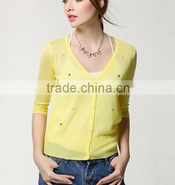 Knitting Coat, Knitted Thin Plus, Sun-protective Clothing, Air Conditioning Unlined Upper Garment, the Cardigan photo-2