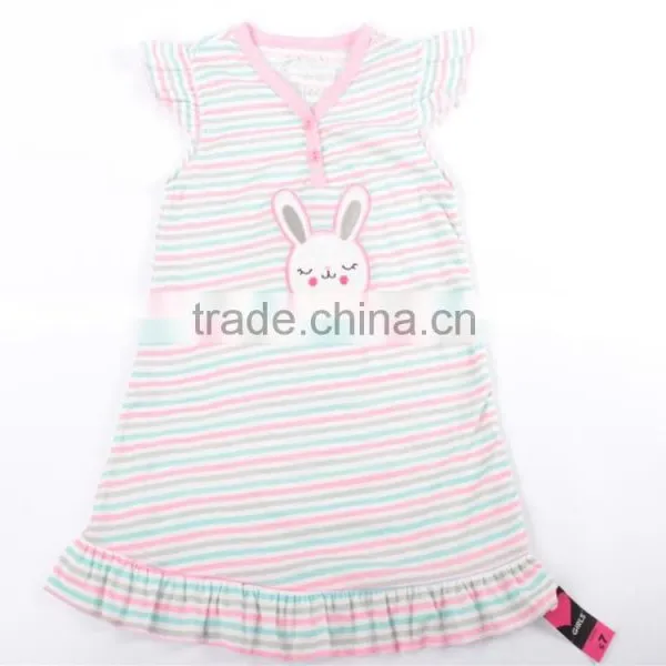 Girls Garment Stock Lot Cut and Beautiful Night Sleep Dress photo-2