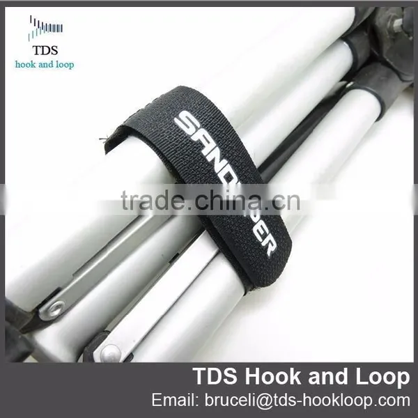 Custom Logo 3/4 Inch 1 Inch Hook and Loop Cinch Straps photo-2