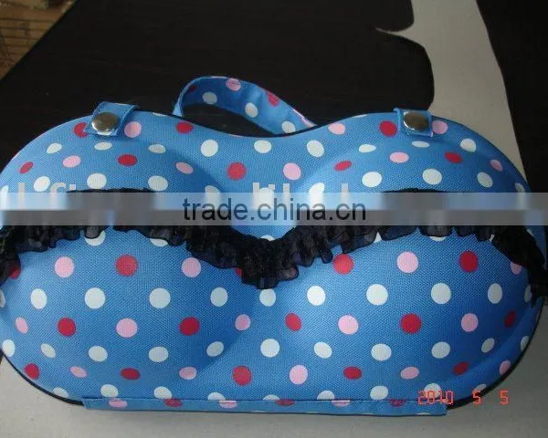 Fashion and Protective Polka Dot EVA Bra Case