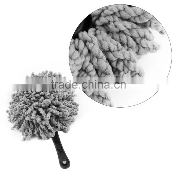 Multi-functional Car Duster Cleaning Dirt Dust Clean Care Brushes Dusting Tool Mop Gray photo-5