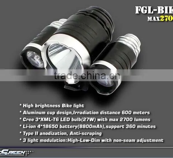 18650 Battery Xml T6 LED Rechargeable Bike Torch photo-3