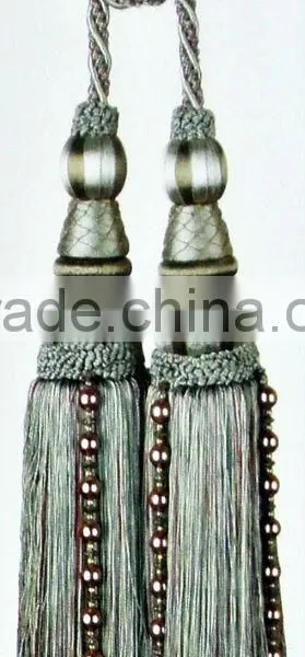 Great Creator Decorative Curtain Tassel Fringe With Rope Braiding
