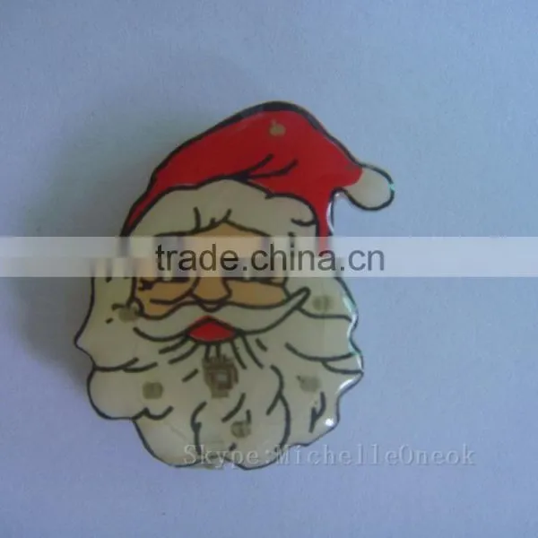 2017 Christmas Ornaments Led Flashing Badge photo-2