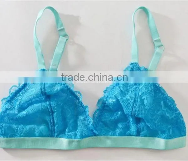 Europe Well Popular Floral Sheer Lace Bralette,wholesale Sexy Lace Bra photo-2