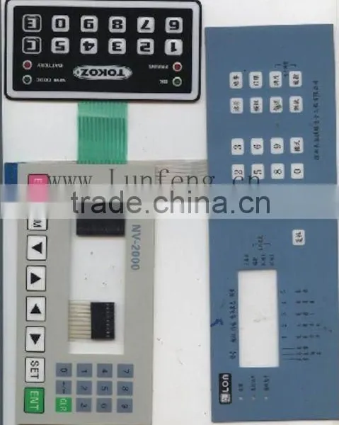 Embossed Metal Dome Membrane Keypad