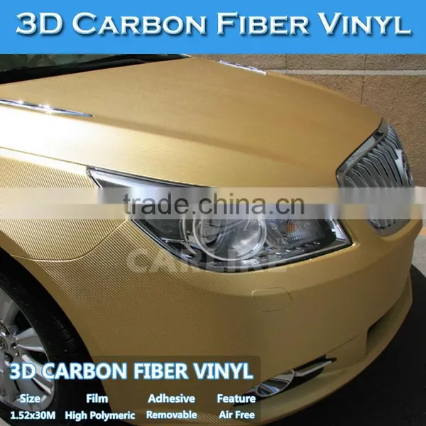 Stretchable Air Bubble Free Gold Carbon Film For Auto Body 1.52x30M 1.27x30M photo-4