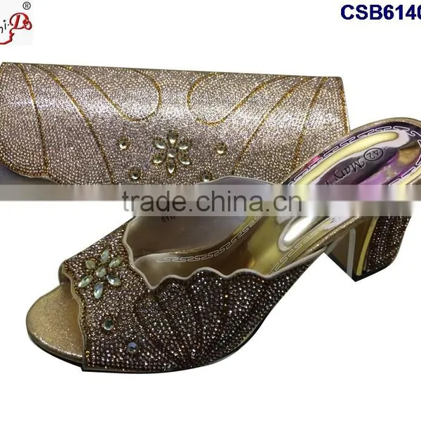 CSB6140 2016 The Top Latest Fashion Woman Italy Style High Heel Sandal Shoes With Bags photo-3