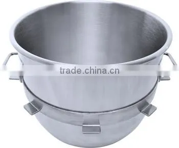 Commercial Kitchen Use Stainless Steel Round Mixing Bowl With Handle for Food Machine, Knead Dough and Egg Stirring photo-4
