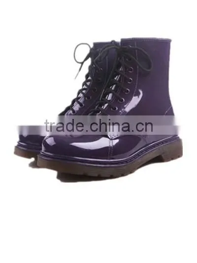 Women Fashion Ankle Pvc Rain Boots photo-2