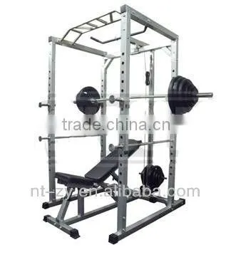 Combo Gym Power Rack Squat Cage With Weight Benches