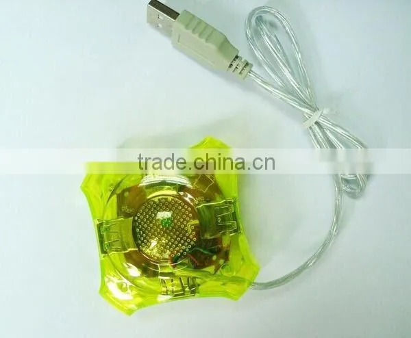 Transparent Plum Design USB 4 Ports Usb 2.0 Hub for Promotions Business Gifts photo-3
