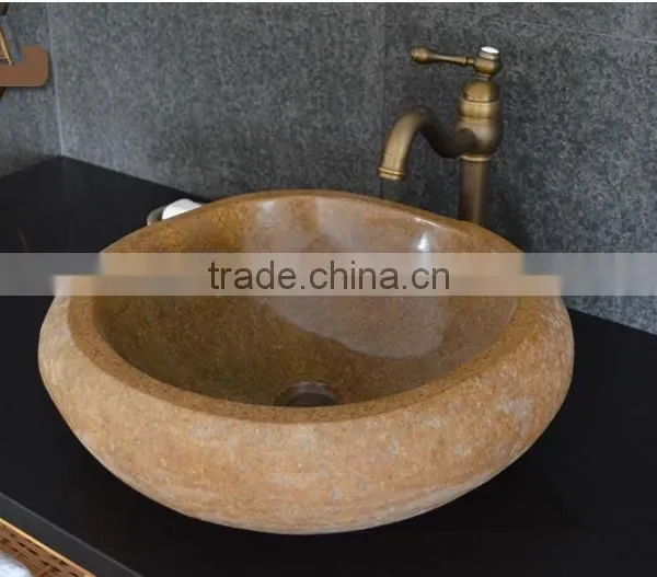 Natural Hotel Bathroom Cobblestone Vanity Tops photo-4