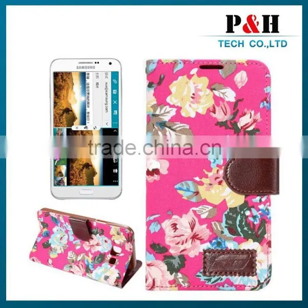 Leather Phone Case,leather Flip Case for Samsung Galaxy e7 photo-2