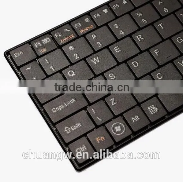 Super-thin BT8 Bluetooth 3.0V Wireless Keyboard With Touchpad for PC Cell Phone IPhone IPad photo-5