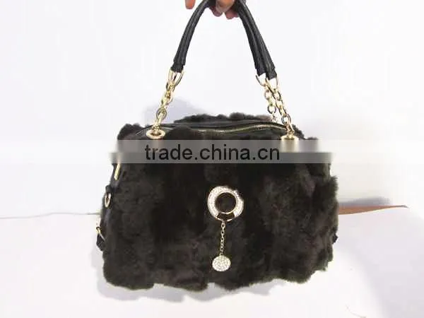 2015 Real Mink Leather and Fur Handbags photo-3