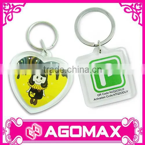 Top Quality Novelty Gift Durable Printed Acrylic Keychain photo-3
