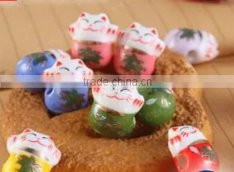 Ceramic Lucky Cat Bead