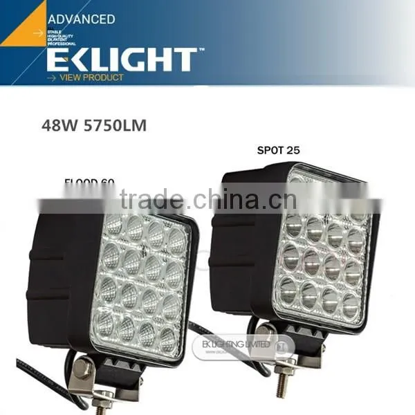 EK LIGHT High Performance 9-30VDC Led Work Light 18W 27W 48W 60W 36w Led Work Light photo-4