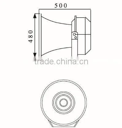 High Power Alarm Speaker Best for Air Defense Siren Horn Speaker photo-2