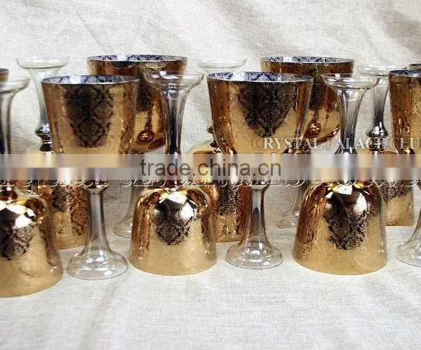 One Set Pure Gold Design Quartz Crystal Singing Grail Bowl With Carved photo-2