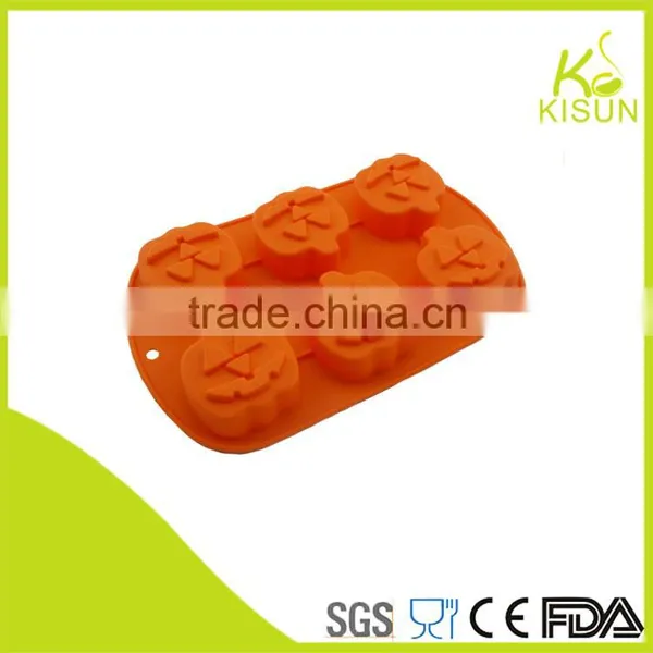 Cake Mould 6pcs Pumpkin Shape in Silicone Material photo-2