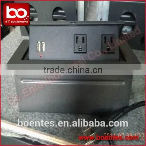 Office Tabletop Pop Up USB Hub With US Power & 2* USB Charger photo-3