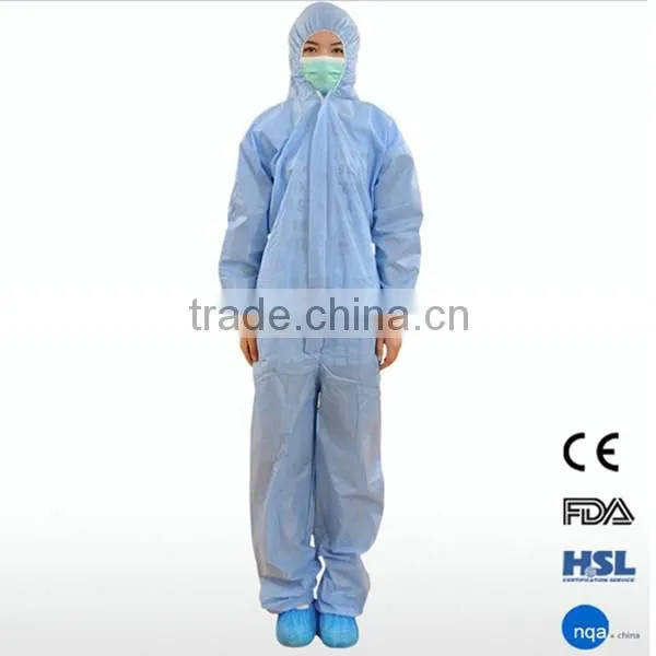 2015 New Products Waterproof YELLOW Disposable Coverall With Hood photo-2